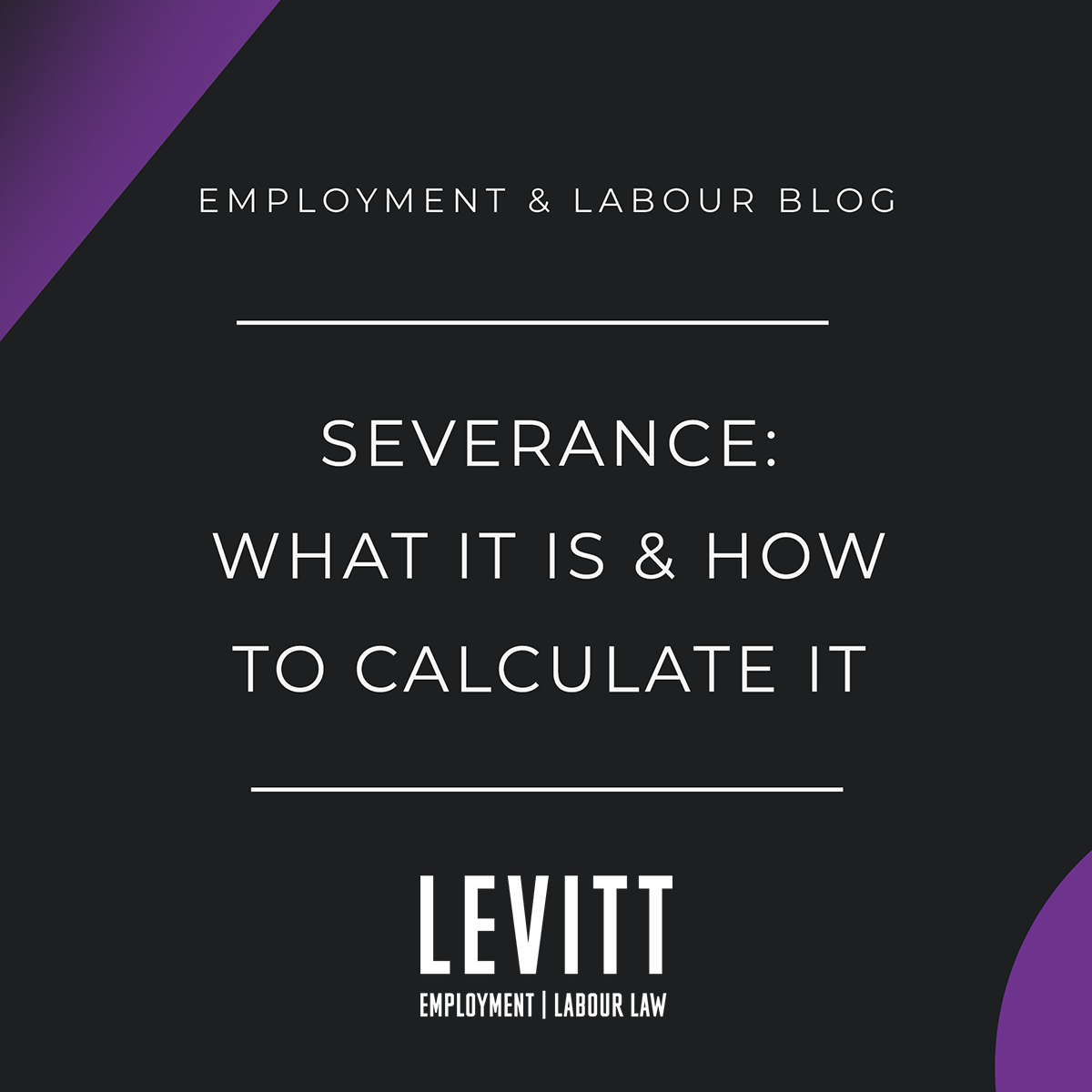 When should you pay severance?